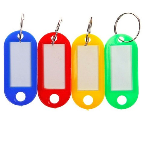 100 tag portachiavi targhetta - 100,