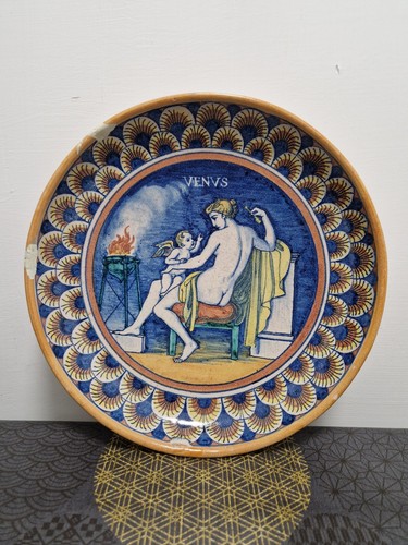 Antico grande piatto - piatto, ceramica