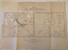 Mappa Antica Originale di Giovanni Miani – Origini del Nilo – Dedica Autografa