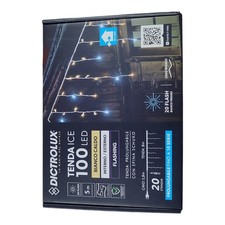 Tenda luminosa 100 led bianco - led,