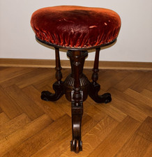 Sgabello pianoforte vittoriano
