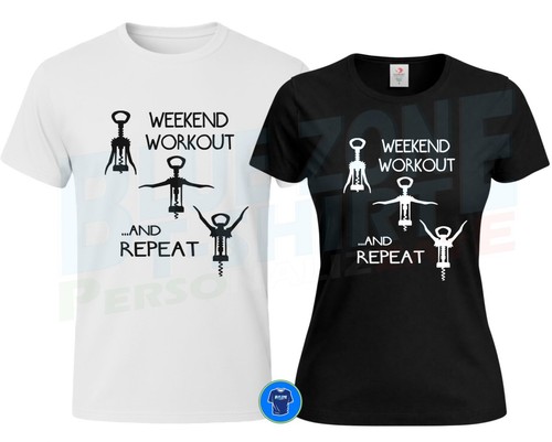 Maglietta vino weekend workout - weekend,