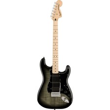 Squier Affinity Series Stratocaster FMT HSS MN Black Burst - Chitarra elettrica