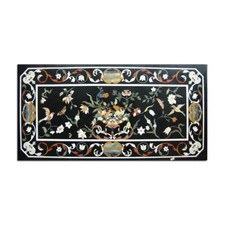 Piano Del Tavolo In Marmo Nero