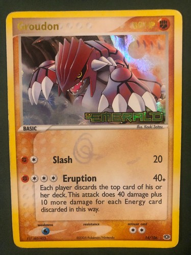Groudon 106 holo english - groudon,