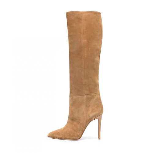Women elegant suede stiletto - elegant,