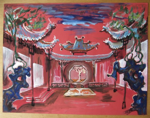 Opera decor disegno guazzo - opera,