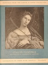 Paintings From The Samuel H Kress Collection. Italian Paintings XV to XVI