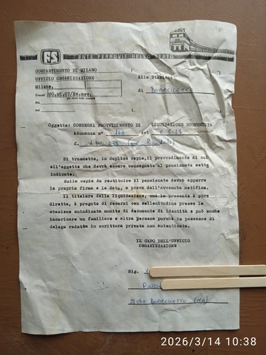 Documentazione rara anni