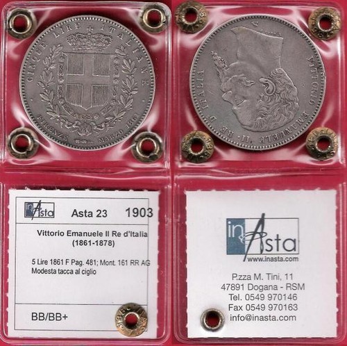 Lire 1861 firenze scudo - lire,
