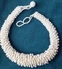 VINTAGE Collana di perline - Bianco / Avorio - 50 cm