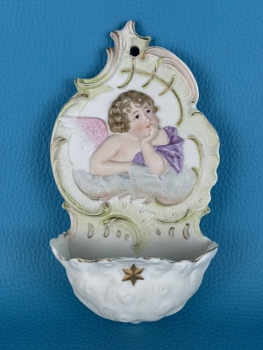 Antica acquasantiera figura - acquasantiera,