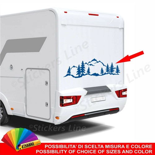 Adesivo per camper montagna - camper,