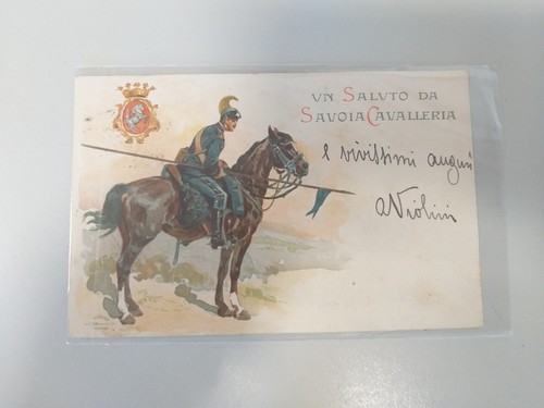 Cartolina savoia cavalleria - cartolina,