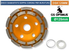 DISCO DIAMANTATO A DOPPIA CORONA PER SMERIGLIATRICE ANGOLARE Ø125MM
