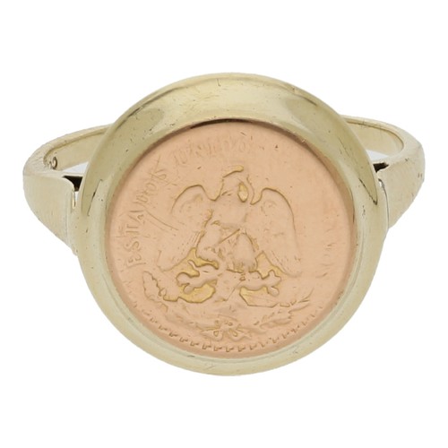 Anello con moneta dos pesos - con,