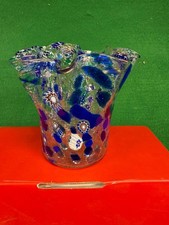 vaso fazzoletto murano murrina
