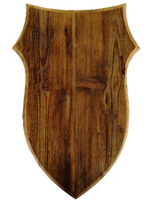 Scudo di legno per trofeo, Caccia, Cinghiale, Camoscio, Corna, Pannello, Cervo