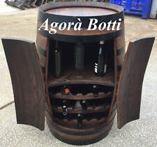 Botti/botte Cantinetta da Barrique con due ante e struttura portabottiglie