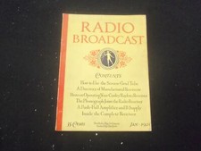 1928 JANUARY RADIO BROADCAST