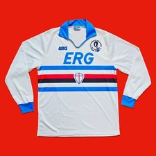UC Sampdoria 1990 1991 Asics Ultras Tito Away Size XL Vintage Football Shirt