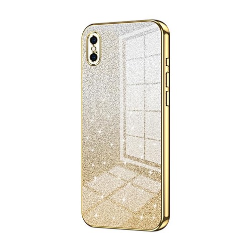 Custodia glitter sfumata oro