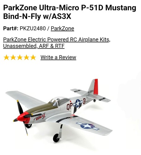 Parkzone ultra micro 51d - ultra-micro, p-51d