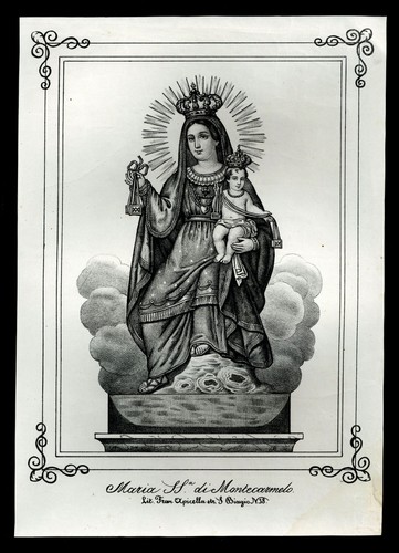 Santino stampa popolare 1800 - stampa,