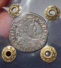 Napoli- Carlo V- Carlino Toson d'oro- R (Raro) - Periziato - NO RISERVA