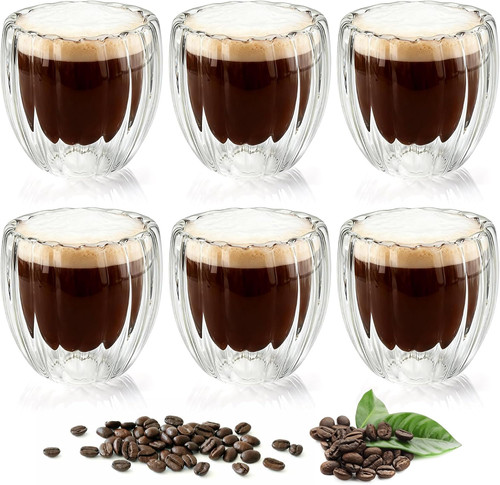 Pezzi tazzine caffe vetro - tazzine,