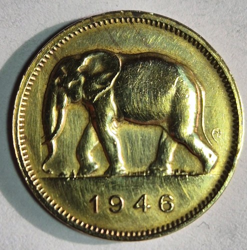 Congo belga franchi - congo, 1946