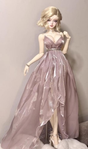 Abito chiffon lucido - lucido, viola