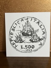 Bozzetto 500 Lire Caravelle 1957