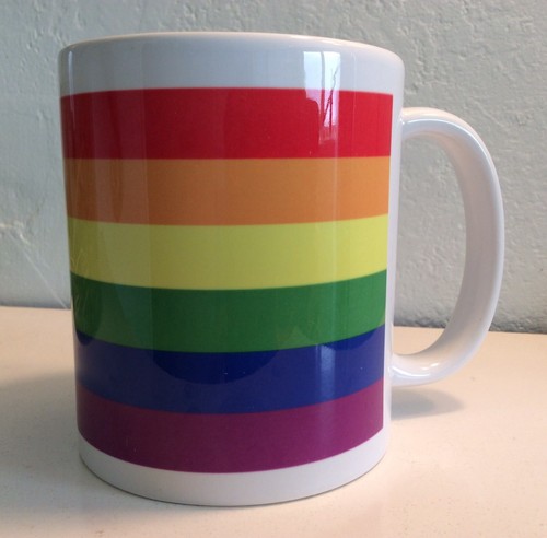 Rainbow lgbt ceramic - rainbow,