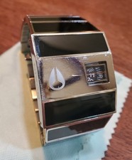 Orologio Uomo Analogico Nixon The Rotolog Direct Time Technology Nero FUNZIONANTE