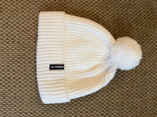 Adidas white ivory winter hat - winter,