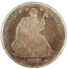 Mezzo dollaro argento 1876 S seduto Liberty ☆☆ circolato ☆☆ 291