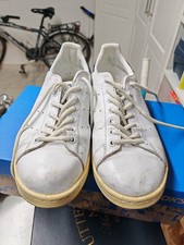 scarpe uomo adidas Stan Smith Bianche Blu 43 1/3 usate