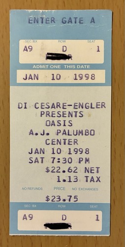 1998 oasis here now tour - 1998,