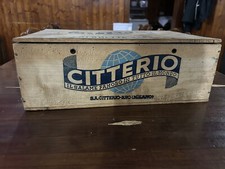 INTROVABILE SCATOLA IN LEGNO CITTERIO SALUMI ANNI '50-'60. OTTIME CONDIZIONI