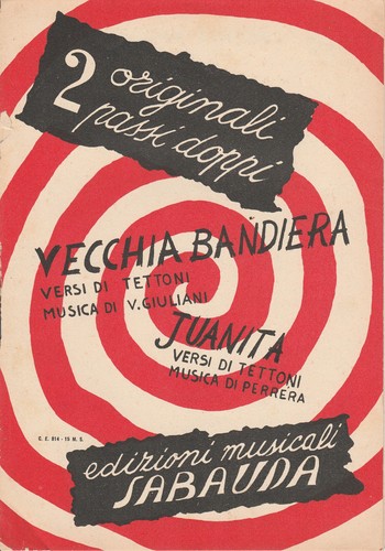 Spartito vecchia bandiera - spartito,