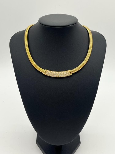 Collana con strass oro