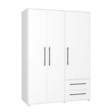 Armadio a 3 ante battenti FATHIE con 3 cassetti, in laminato. LAP 145x200x59 cm.