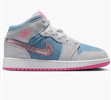 Nike Air Jordan 1 Mid Denim 4Y
