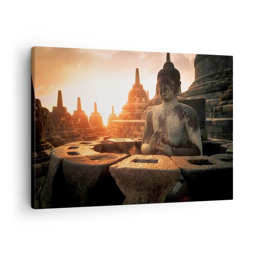 Quadro tela 70x50cm buddha - quadro,