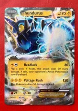 Lotto Carte Pokemon Thundurus Ex 26/108 Furie Volanti Rarissima Inglese