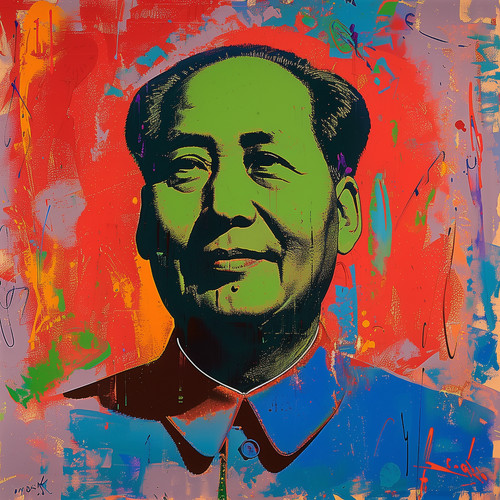 Stampa artistica mao andy - stampa,
