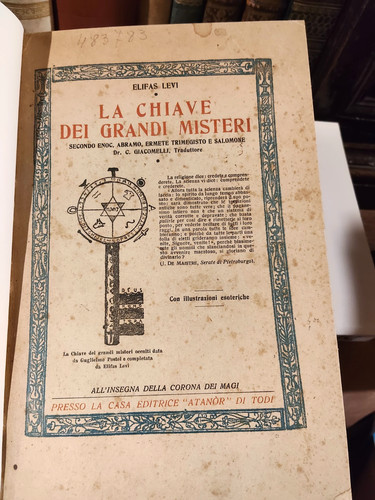 Elifas levi chiave dei - la,
