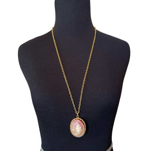 Collana cammeo resina stampata