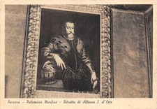 AL2-9B) CARTOLINA FERRARA PALAZZINA MARFISA RITRATTO ALFONSO I D'ESTE